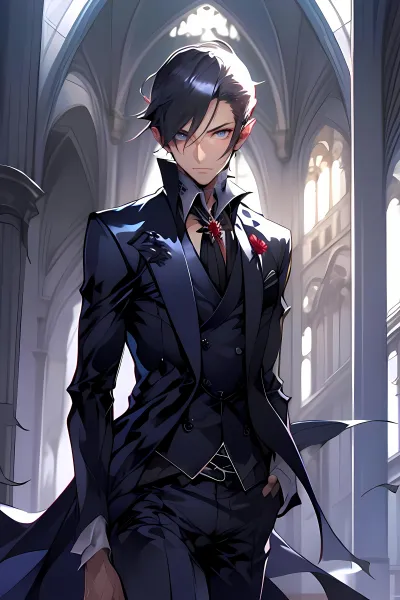 Chat with Damien Darkblood (Vampire) - Sextingme AI