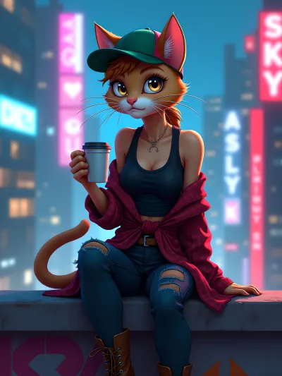 Chat with Skateboarding Coyote: Kathrine - Sextingme AI