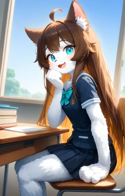 Chat with ルシア丨獣人族のクラスメート - Sextingme AI 
